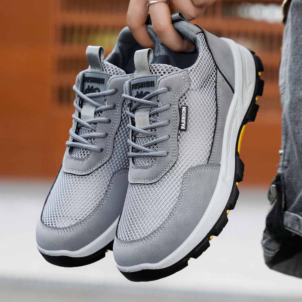 Breathable mesh outdoor sports shoes new lightweight soft sole comfortable casual shoes large size 38
