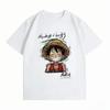 Unisexs Clothing New 100 Cotton Breathable Summer TShirt One Piece Luffy Print Casual Streetwear Unisexs TShirt