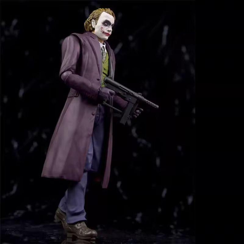 15cm Anime SHF The Dark Knight Heath Ledger Joker V2 Actionfiguren Filmmodell Trendige Spielzeuge Schreibtischdekoration Geschenke Sammlerstück