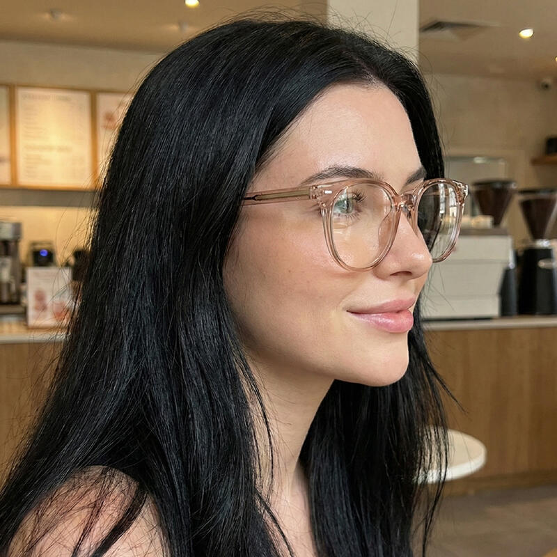 

LUXEYE Роскошные Очки Гик Шик Без Оправы Роговая Оправа TR8420 brown