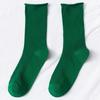 Colorful Women's Mid-Calf Candy Color Cotton Socks - Versatile for Spring and Autumn, Sporty and Over-the-Knee.