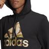 adidas Sweat à capuche de sport à imprimé logo HD camouflage pour homme Hauts Noir GL0019