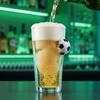 Soccer Beer Glass, Football-Shaped Glass Mug, 700ml Capacity Hot Cold Drink Glass Cup for Bar Pub Home Use