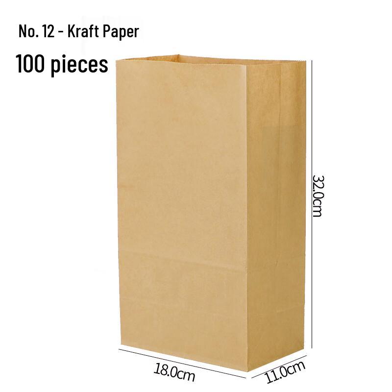 

Пакеты из крафт-бумаги AVADEN для еды и на вынос (Упаковка 100 шт.)