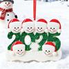 Personalized Christmas Ornaments 2025 Custom Family of 2/3/4/5/6 Snowman Ornaments for Xmas Tree Decor