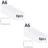 A7 A6 Loose-leaf Notebook 6-hole Zipper Bag Receipt Planner PVC Storage Bag Business Card Holder ID Card Storage Pen Case