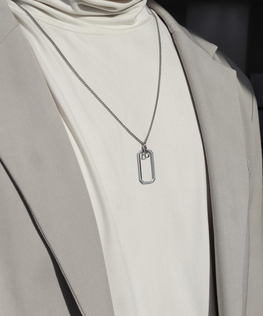Bassclef Men'S Necklace Simple Pendant Surgical Clef Octa B
