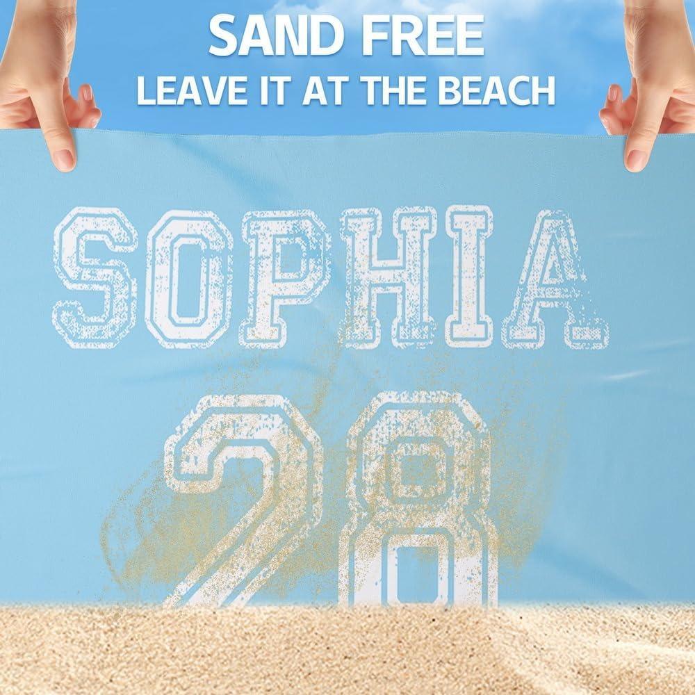 Beach Towels Baseball Team Super Absorbent Bath Towel Anti-sand Pool Towel For School Boys Girls Towels