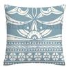 Federa cuscino geometrica lino blu lago bianco fodera cuscino divano decorazione casa può essere personalizzata per te 40x40 45x45 50x50 60x60
