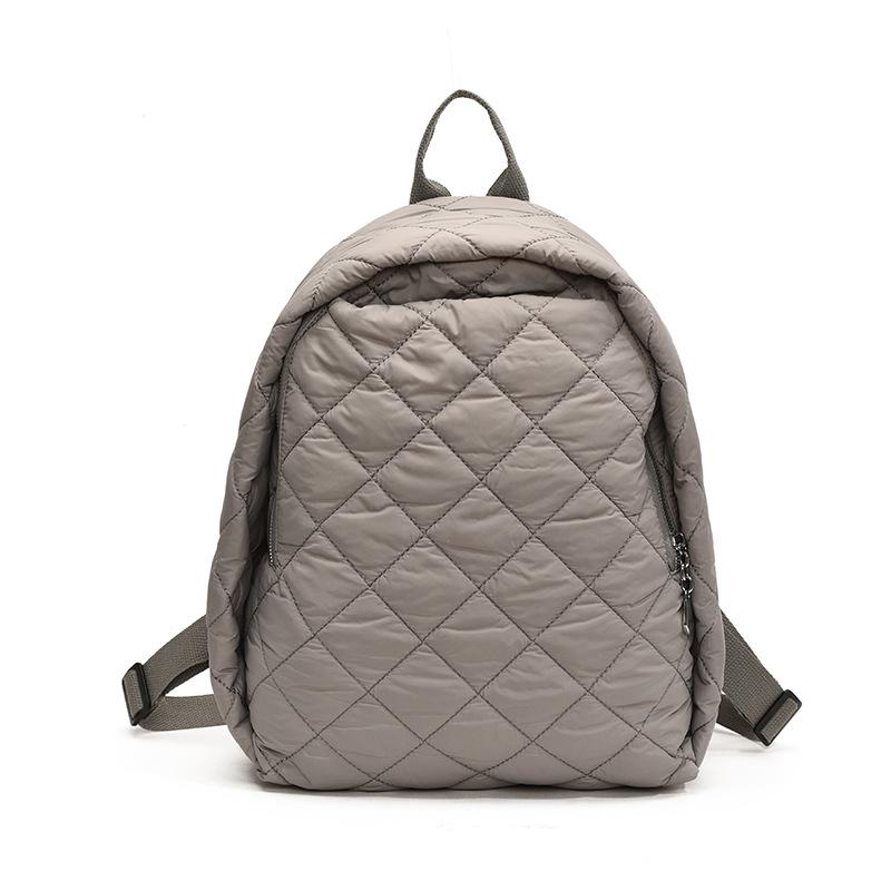 Rautenförmiger Stickfaden Damenrucksack 2025 neue Reisetasche Mode Rucksack Pendler Schultasche