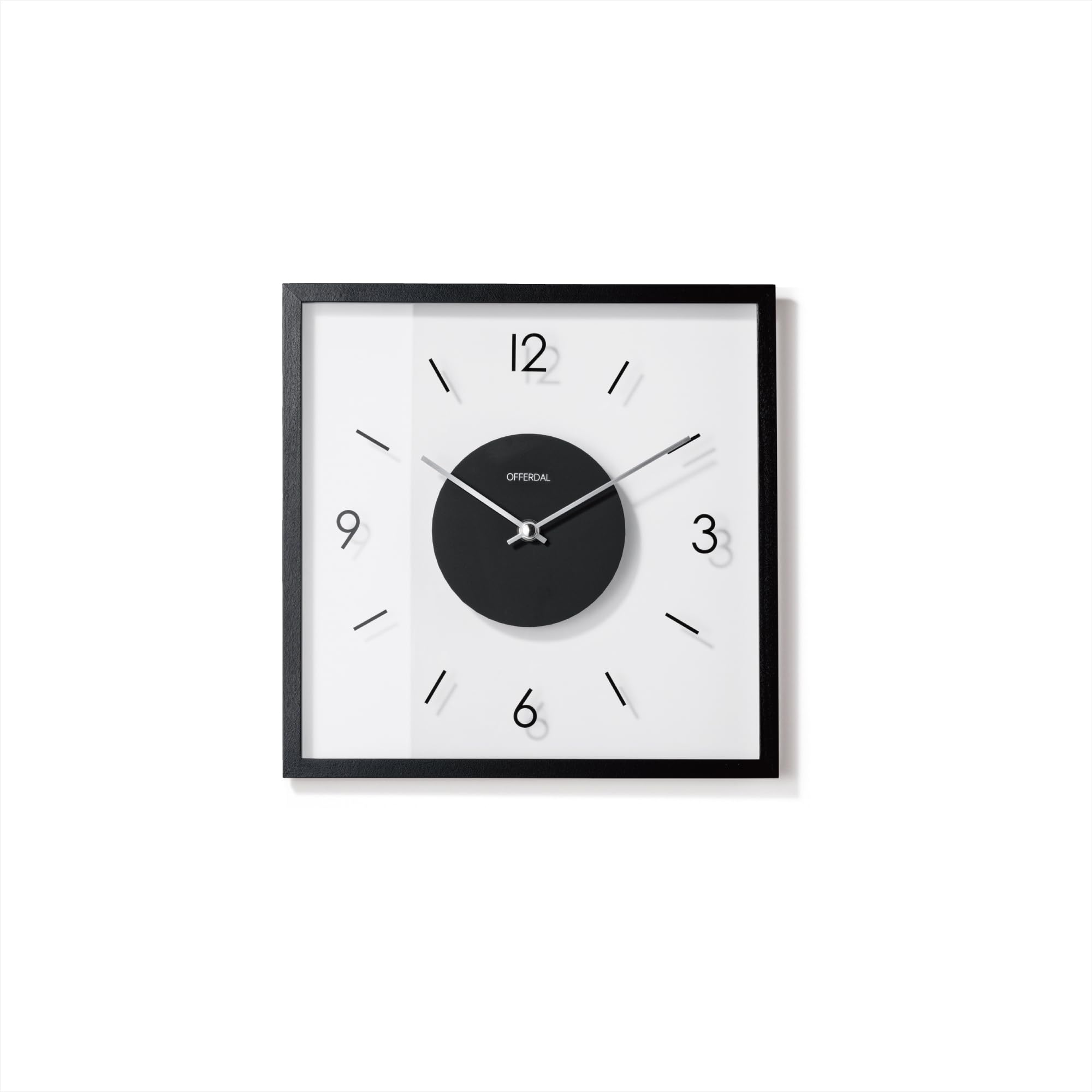 

Interform Wall Clock CL-4424BK Laturi Black Sweep Movement