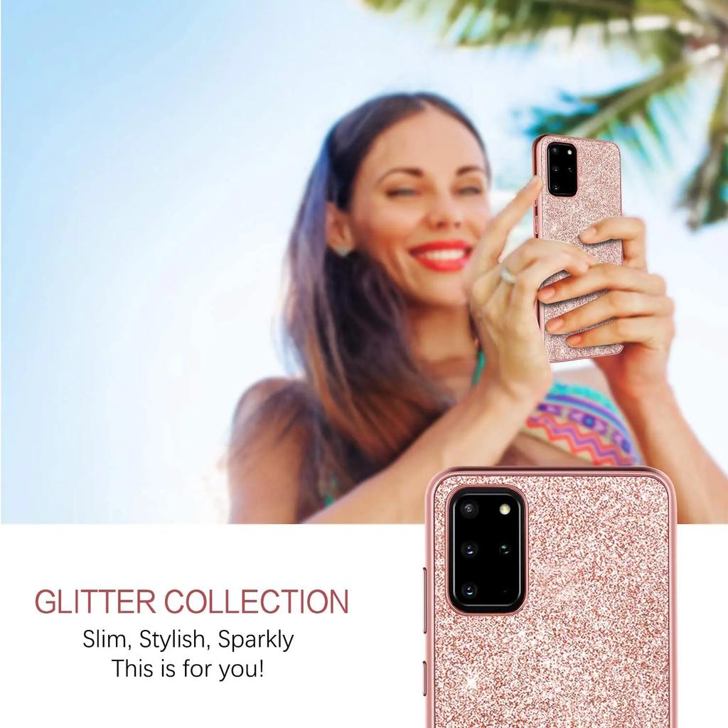Glitzerhülle für Google Pixel 7 Pro 6 8 Silikon-Stoßfänger Stoßfest Hartplastik Beschichtet Handyhülle für Pixel 8 Pixel 7