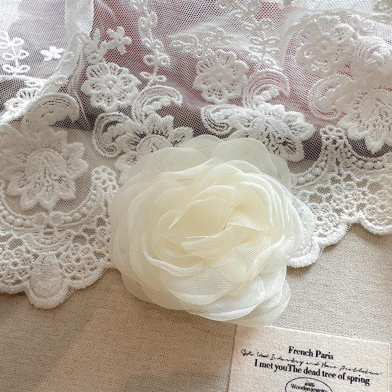 

Эфирный летний зажим-краб для волос «Роза», Прозрачный сетчатый цветочный зажим-краб для волос, Элегантный цветочный зажим-краб для волос