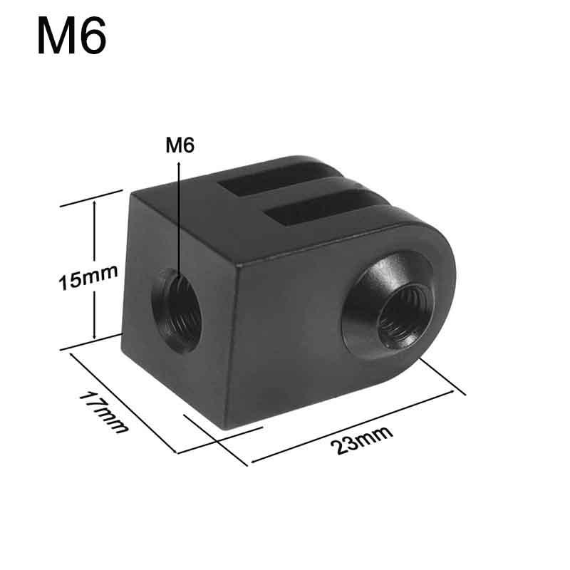 Mini 1/4" M6 Tripod Screw Adapter Aluminum Monopod Mount Base For 13 12 11 10 9 Action Camera Accessories