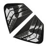 For Kia Optima K5 2011-2015 Rear Side Window Louvers Air Vent Scoop Shades Cover Trim Glossy Black/ Carbon Fiber Black