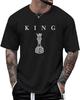 Men's King Chess Shirt Graphic Tees Designer Printed T Shirts for Men Urban Letter T-Shirt Streetwear(1)