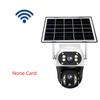 V380 Outdoor Home Garden Monitoring Dual Lens Full Color Night Vision 4G/Wifi Remote Solar Camera