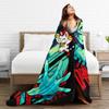MOMO Dandadan Super Warm Blanket  Decorative Plush Throw Blanket Aesthetic Outdoor Flannel Bedspread Sofa Bed Cover