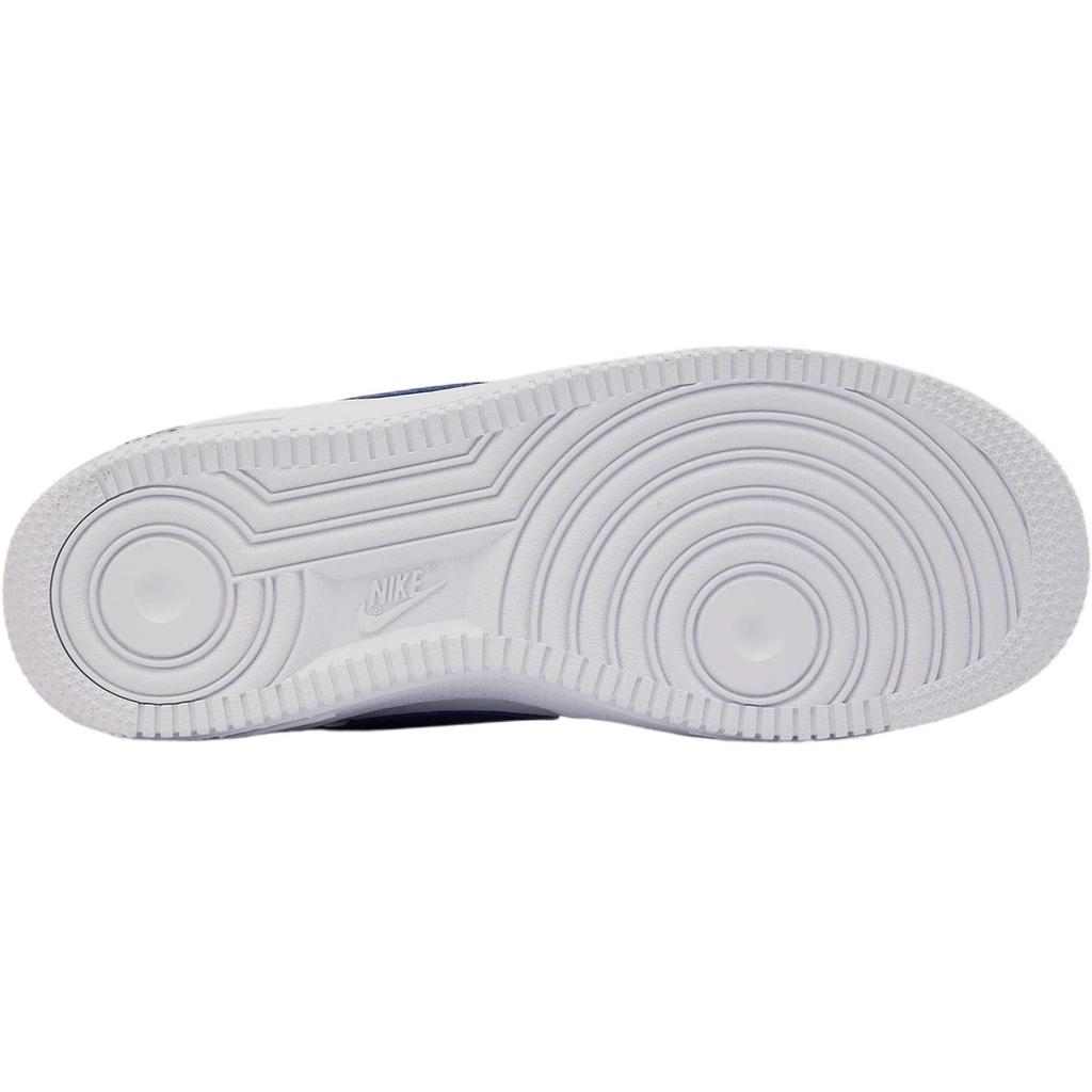 Nike Air Force 1 Wygodne Trwałe Oddychające Odporne na Ścieranie Niskie Buty do Skate'ingu dla Dzieci Trampki Dziecięce Białe Niebieskie IM7662-100