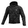 Protective Softshell Winter Monochrome Motorcycle Jacket JK-5902 Parka, Camo, Medium,