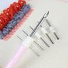 Adjustable Punch Needle Kit - 6 Interchangeable Rug Needle Tubes with Storage Case | Complete Punching Tool Set for Rug Hooking