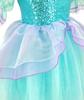 [TYHTYM] Ariel Dress, Kids' Princess Dress (Little Mermaid-style Dress + Headband), 2-Piece Set, Light Blue Dress, Ariel Kids Costume, Event Costume,