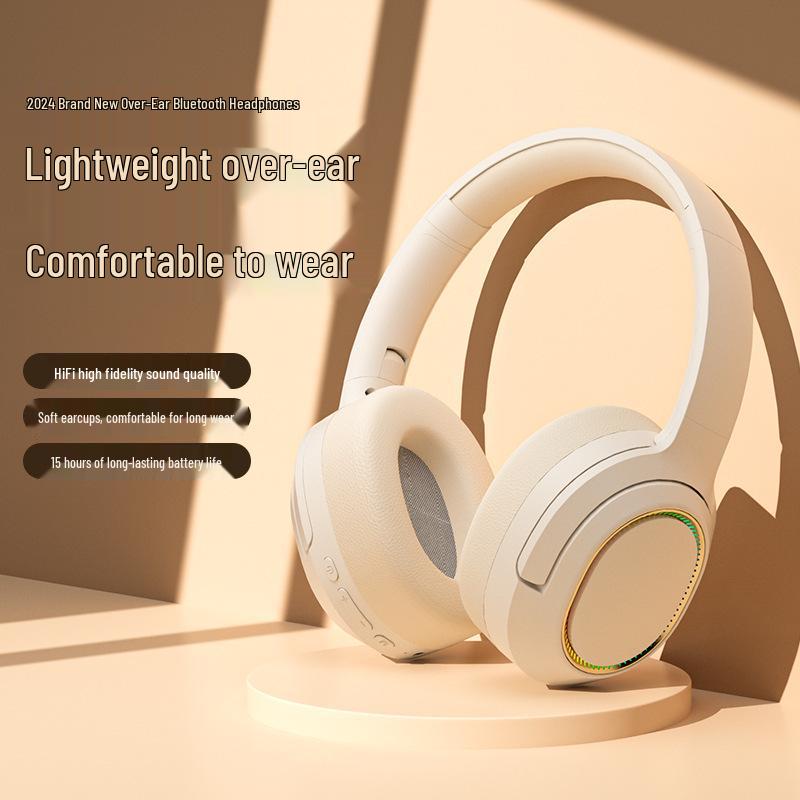 New Wireless Over-Ear Bluetooth Gaming Headset with Noise-Cancelling and Card Slot