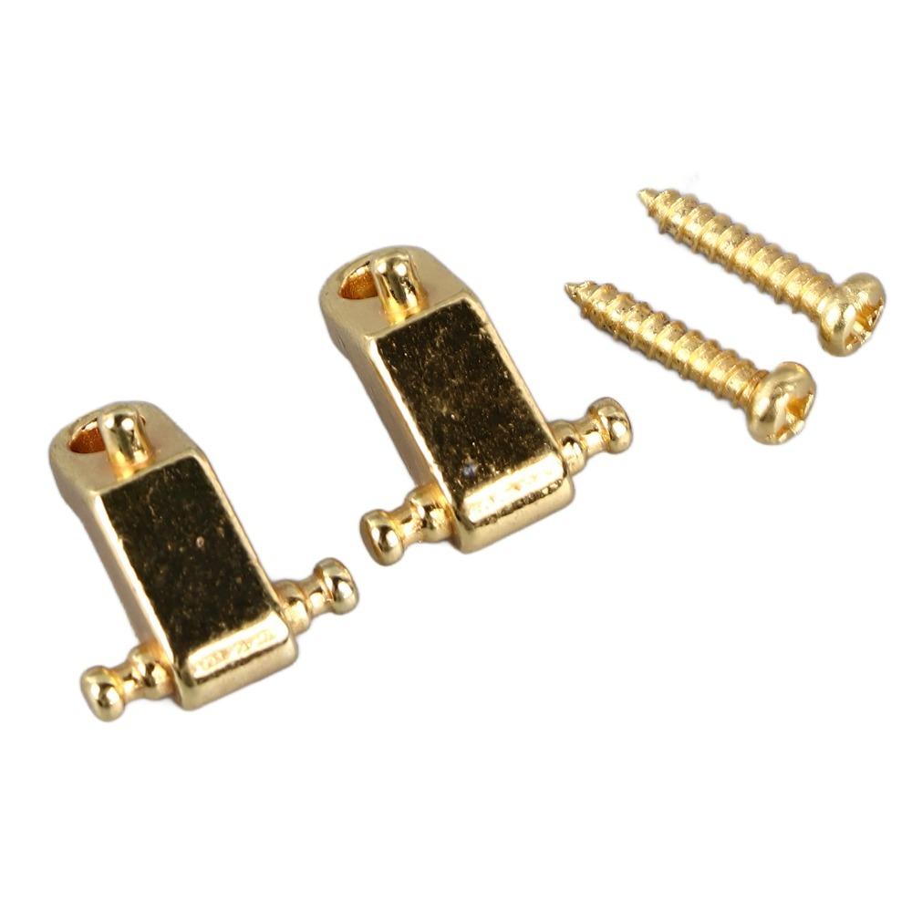 6PCS Metal Electric Guitar String Retainer Guitar String Retainer Set Electric Guitar Replacement золотой