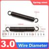 Spring Steel Single Hook Spring Tension Spring Wire Dia 3.0mm Outer Dia 16/20/25mm Length 50/100/110/120/130/150/160/180/200/280