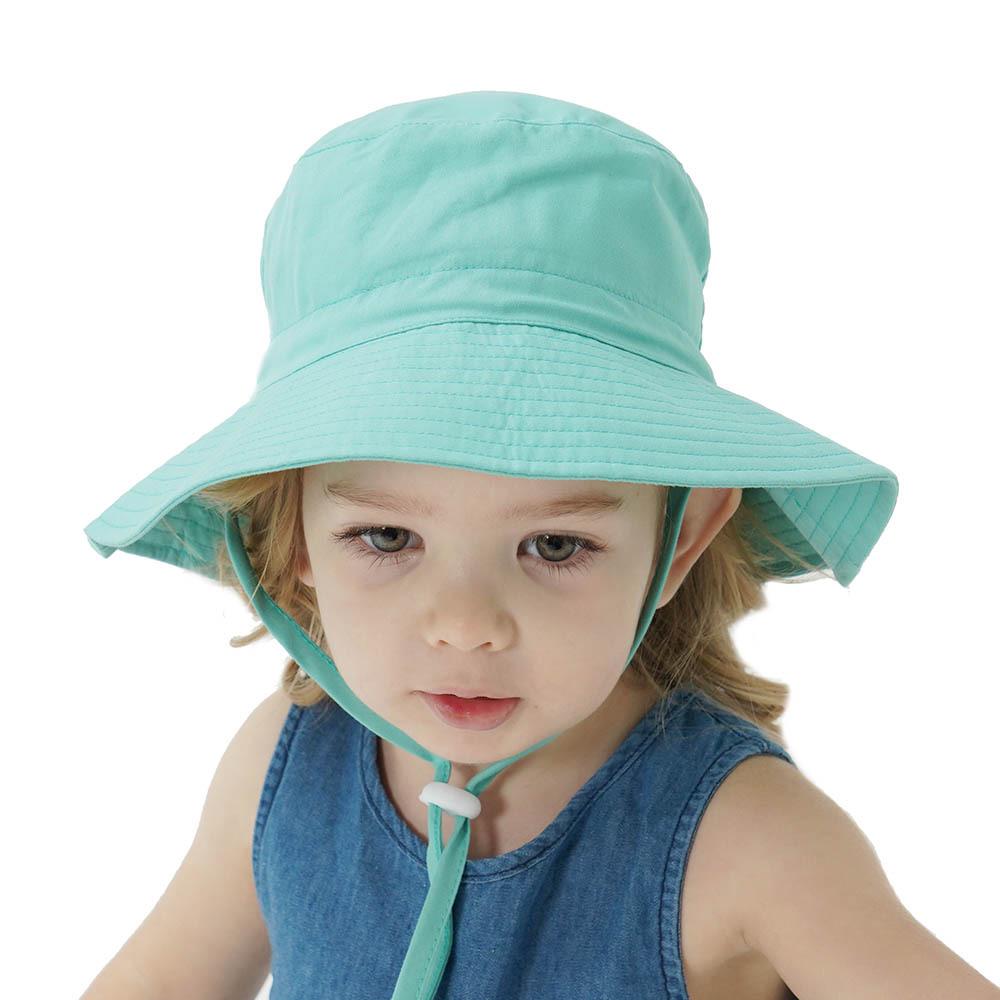 Children's Hat New Sun Hat Male and Female Baby Breathable Basin Hat Beach Hat