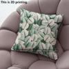Green Leaf Print Square Pillow Covers Pattern Cushion Cover Suitable for Sofa Bedroom Car Pillow Cover