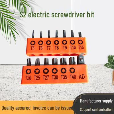 S2 Elektrischer Schraubendrehersatz: 14-teiliges stark magnetisches, rutschfestes Phillips-Kurzbit-Set.
