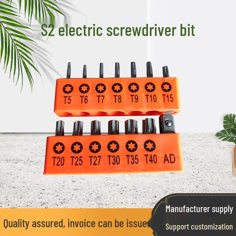 

S2 Electric Screwdriver Set: 14-Piece Strong Magnetic, Non-Slip Phillips Short Bits.