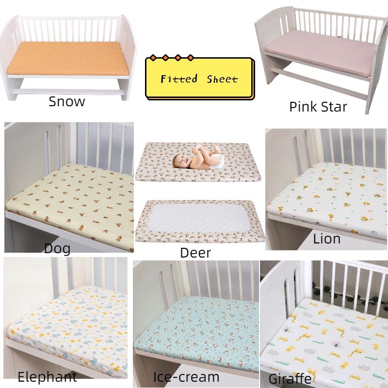 Multi-piece Baby Crib Bedding Set, Four-season Use, Pure Cotton Fabric, Available In Multiple Cute Designs
