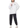 Li-Ning Sports Fashion Series Logo Print Antimicrobial Fleece-Lined Drawstring Hoodie Unisex Hoodie White AWDSI27-1
