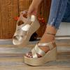 Women Wedge Sandals Summer New Casual Comfortable Walking Sandals Platform Buckle Shoes for Women Sandalias De Mujer