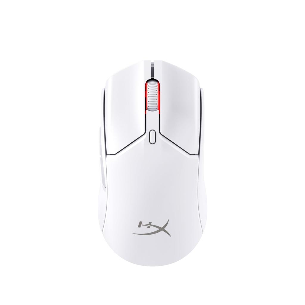HYPERX Bezprzewodowa mysz gamingowa Pulsefire Haste 2 Mini dla kompaktowej i lekkiej podwójnej bezprzewodowej długiej baterii biała PC, (59g), (Bluetooth/2.4GHz),