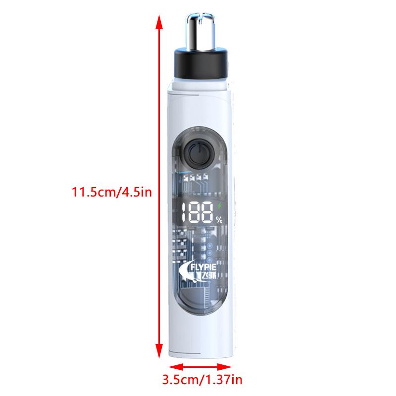 LED Portable Display Home Nose Hair Remover Electric Nose Hair Trimmer USB Charging Safety Face Hair Cleaning Care