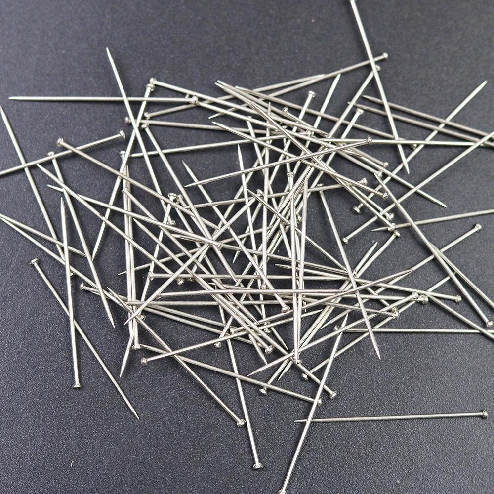 Stainless Steel Dressmaker Straight Quilting Pins Fine Satin Ball Head Pins 26mm for Jewelry Making DIY Sewing Tools