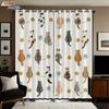 2pcs Cartoon Cute Cat Printed Perforated Blackout Curtains   Multi Size Living Room Insulation Decoration   Easy Installation