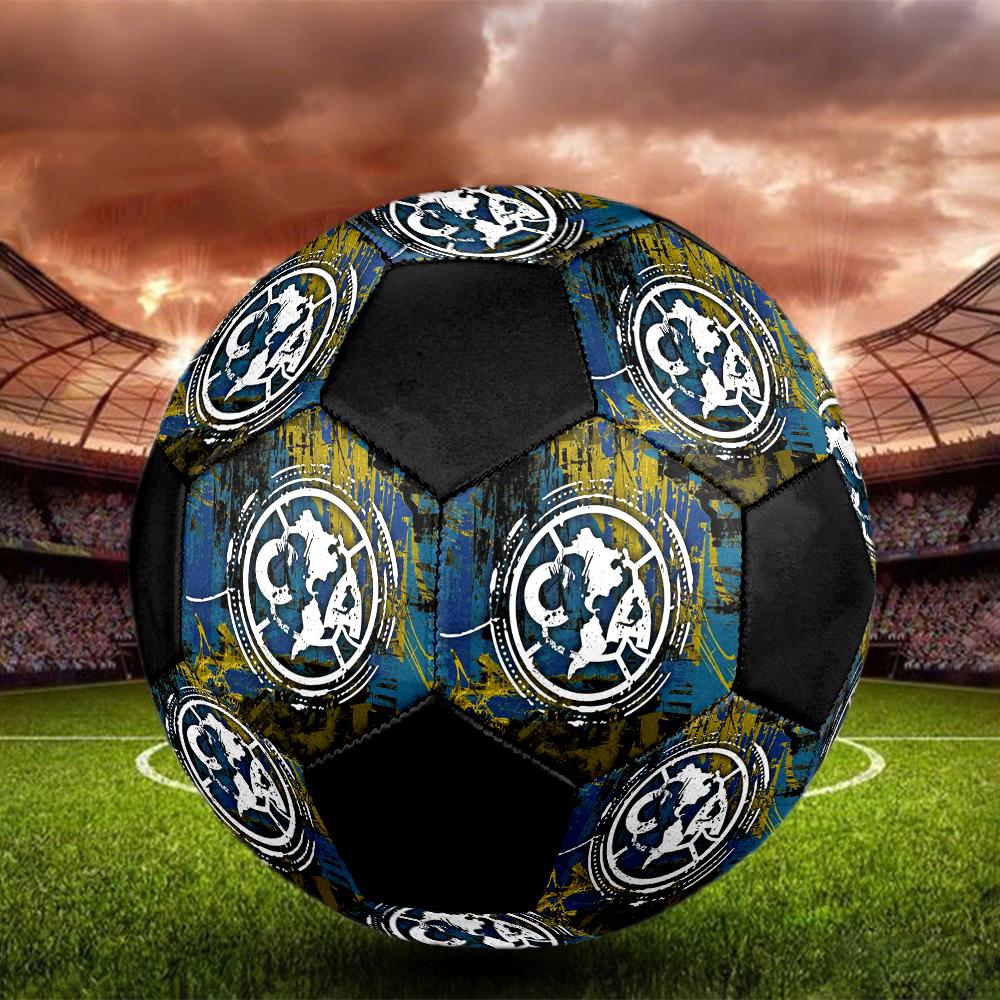 Club America Soccer Ball, colorful, suitable for all ages, machine-stitched, PVC material, competition grade, durable and high bounce