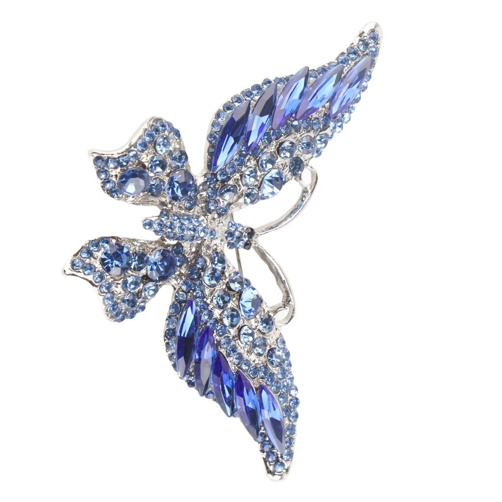Brooch Exquisite Design Fashion Decoration Retro Metal Jewelry Accessories for ClothesBlue