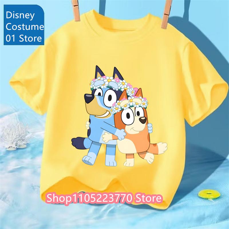 Cartoon Kids T-Shirt Short Sleeve Print Comfortable for Boys and Girls Daily Use