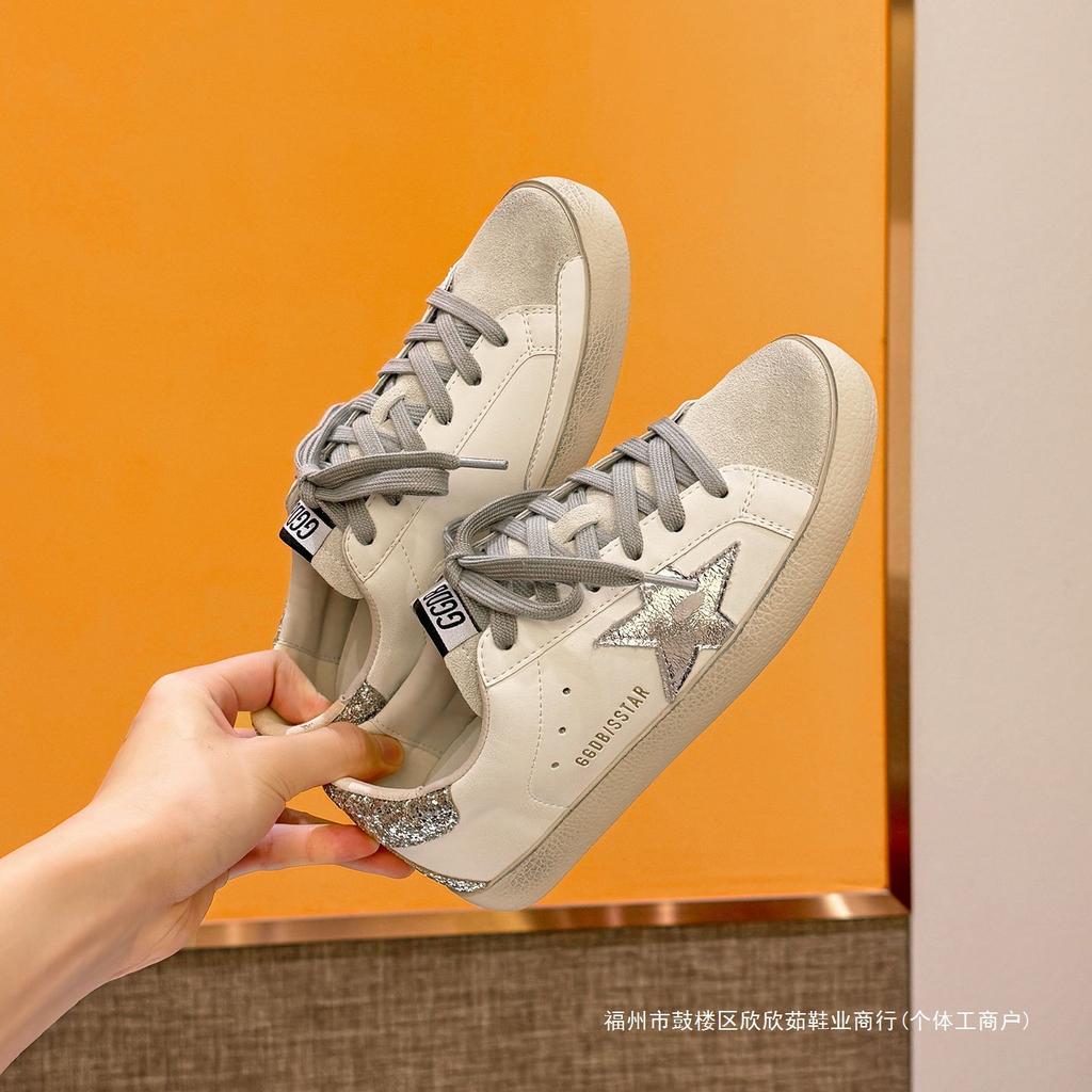 Autumn New Leather Old Retro Star Board Shoes Casual Four Seasons Fashion Moral Training Shoes Forrest Gump Shoes Women