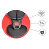 Baby Car Safety Seat Basket Type Ultraviolet Proof Long Awning Polystyrene for 0?12 Months Red