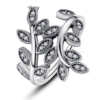Verkauf 925 Sterling Silber Pan Ringe Klar Kreis Runde Glück Ringe Für Frauen Hochzeit Party Geschenk Mode Schmuck