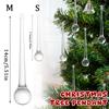 Transparent Christmas Ornaments, Chandelier Crystals And Teardrops, Table Centerpiece Hanging Decorations, Teardrop-shaped Ornaments