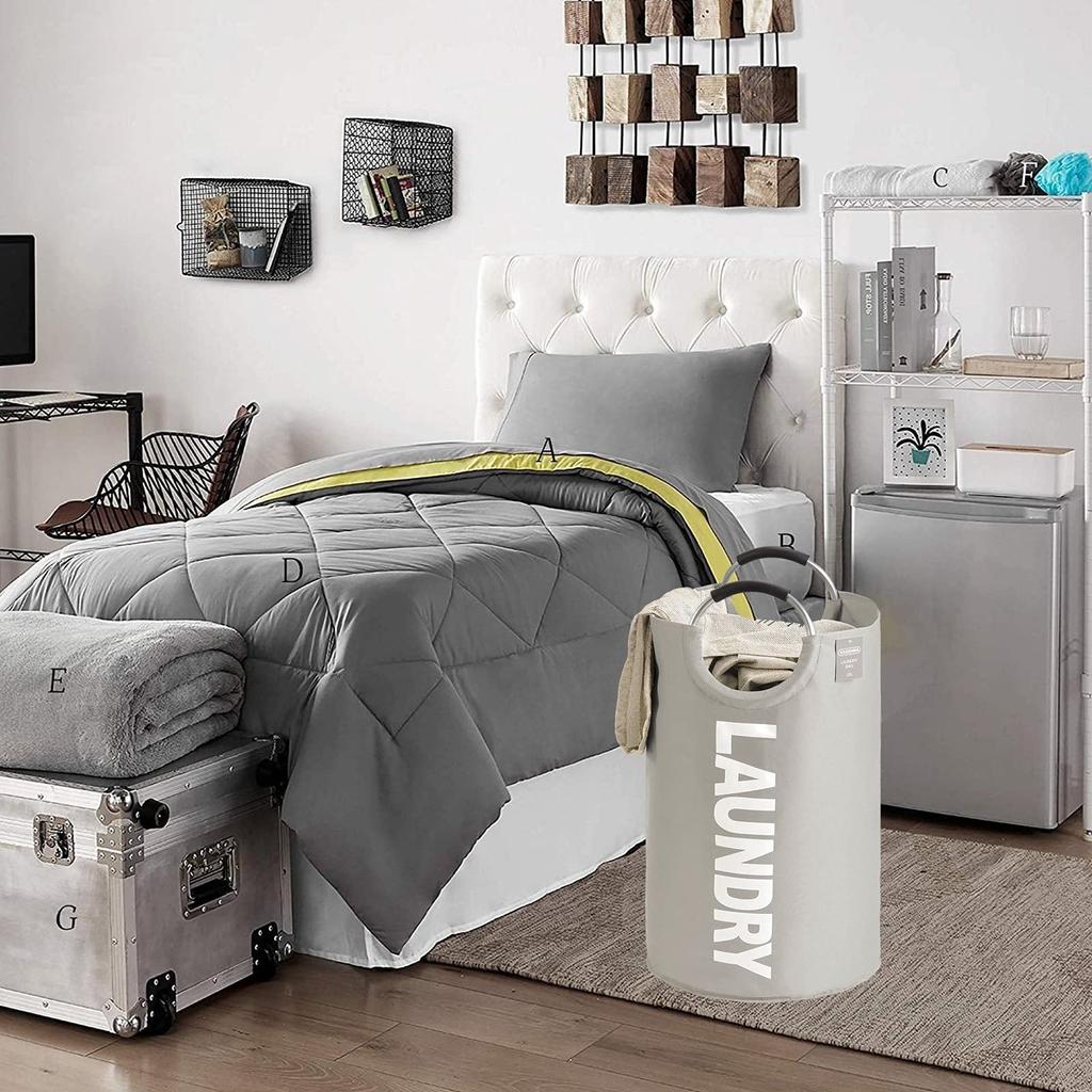 YOUDENOVA Laundry Basket, Large Capacity 82L, 85% Waterproof, Foldable, Water-Repellent, 15kg Weight Capacity, with Handle, Laundry Bag, Clothes Stora