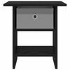 Nightstand Set of 2 Black Oak Effect 41 X 40 X 45 Cm
