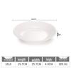 White Melamine Plastic Round Plate for Catering and Restaurant Dining